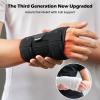FREETOO Stable Version Wrist Support with 3 Metal Stays, Comfy Carpal Tunnel Wrist Splint with Soft Pad for Daily Use, Breathable Wrist Support Brace Fit Left Hand for Arthritis,RSI,Sprain Recovery view 2