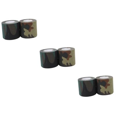 Toddmomy 6pcs Camouflage Tape Outdoor Hunting Camouflage Pattern Lightweight Non-Woven Adhesive for Equipment and Non- Performance for Tools and Accessories