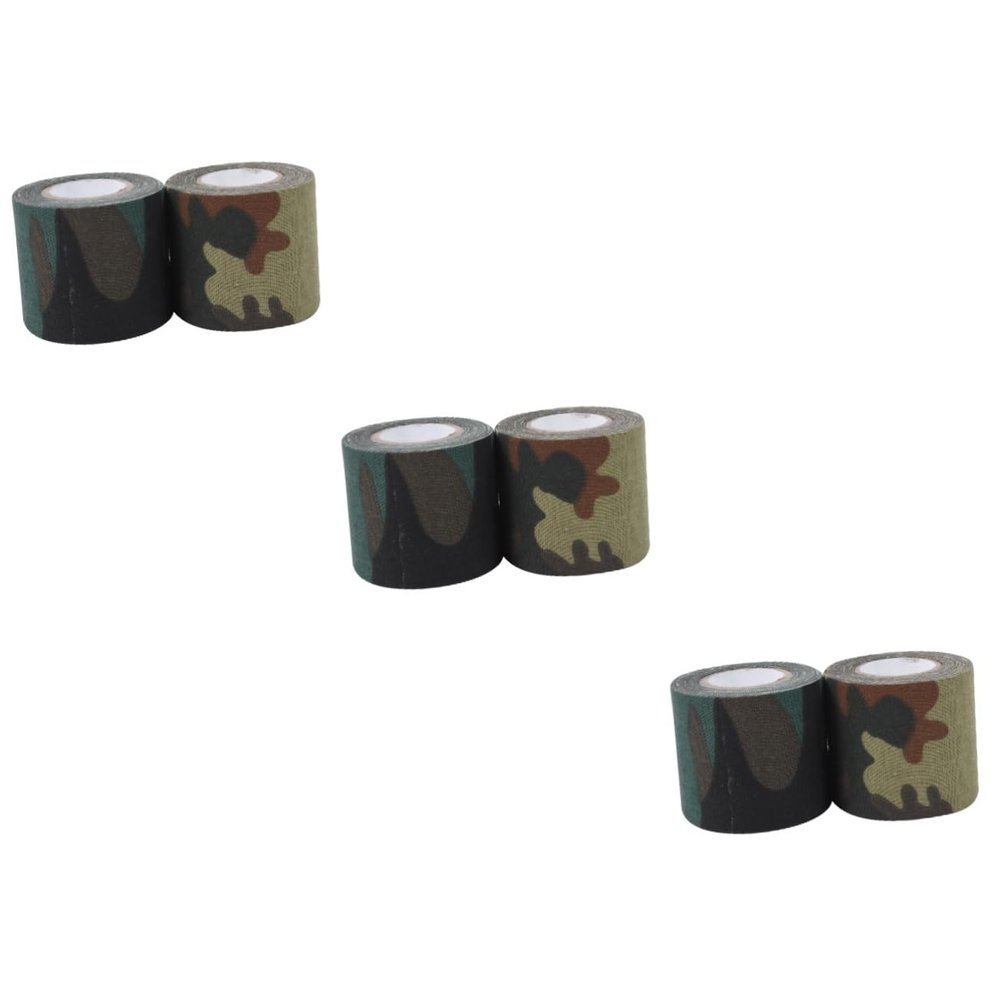 Toddmomy 6pcs Camouflage Tape Outdoor Hunting Camouflage Pattern Lightweight Non-Woven Adhesive for Equipment and Non- Performance for Tools and Accessories