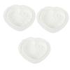 OMaju 5pcs Heart Cake Mold Cake Molds Silicone Love White Silica Gel(Whitex3pcs,22X4CMx3pcs) view 1