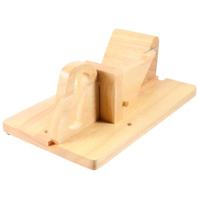 Ciieeo Wood Sausage, Sausage Machine, Wooden Chorizo Guillotine Salami Cutters Stainless Steel Cheese for Slicing Chorizo Pepperoni