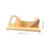 Ciieeo Wood Sausage, Sausage Machine, Wooden Chorizo Guillotine Salami Cutters Stainless Steel Cheese for Slicing Chorizo Pepperoni view 2