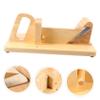 Ciieeo Wood Sausage, Sausage Machine, Wooden Chorizo Guillotine Salami Cutters Stainless Steel Cheese for Slicing Chorizo Pepperoni view 3