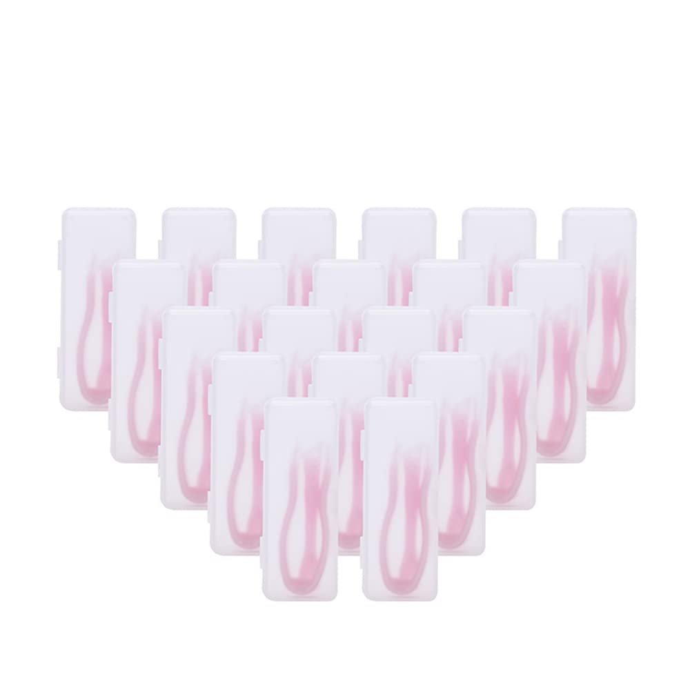 20 Pieces Contact Lens Stick Tool Tweezers Set Suction Stick with Soft Tip colorful contact lens case accessories by dhoptical (Pink)