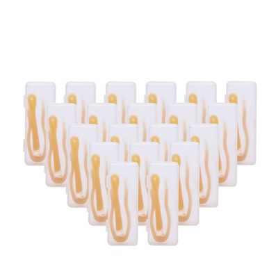 20 Pieces Contact Lens Stick Tool Tweezers Set Suction Stick with Soft Tip colorful contact lens case accessories by dhoptical (Yellow)