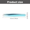 2pcs Eyebrow Tweezers,Stainless Steel Precision Tweezers for Eyebrows Plucking, Ingrown Hair Remover and Facial Hair Removal Tweezers Set(Blue) view 2