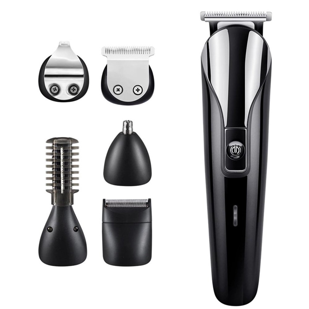 Men's Beard Trimmer, Stainless Steel T-Blade for Precision Facial Hair Trimming, Cordless Waterproof Wet/Dry Clipper