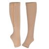 HERCHR Compression Stockings, 2PCS Elasticity Compression Long Socks Support Stocking Nylon Material Elastic Open Toe Leg Socks for Sports Leg Arms view 1
