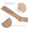 HERCHR Compression Stockings, 2PCS Elasticity Compression Long Socks Support Stocking Nylon Material Elastic Open Toe Leg Socks for Sports Leg Arms view 3