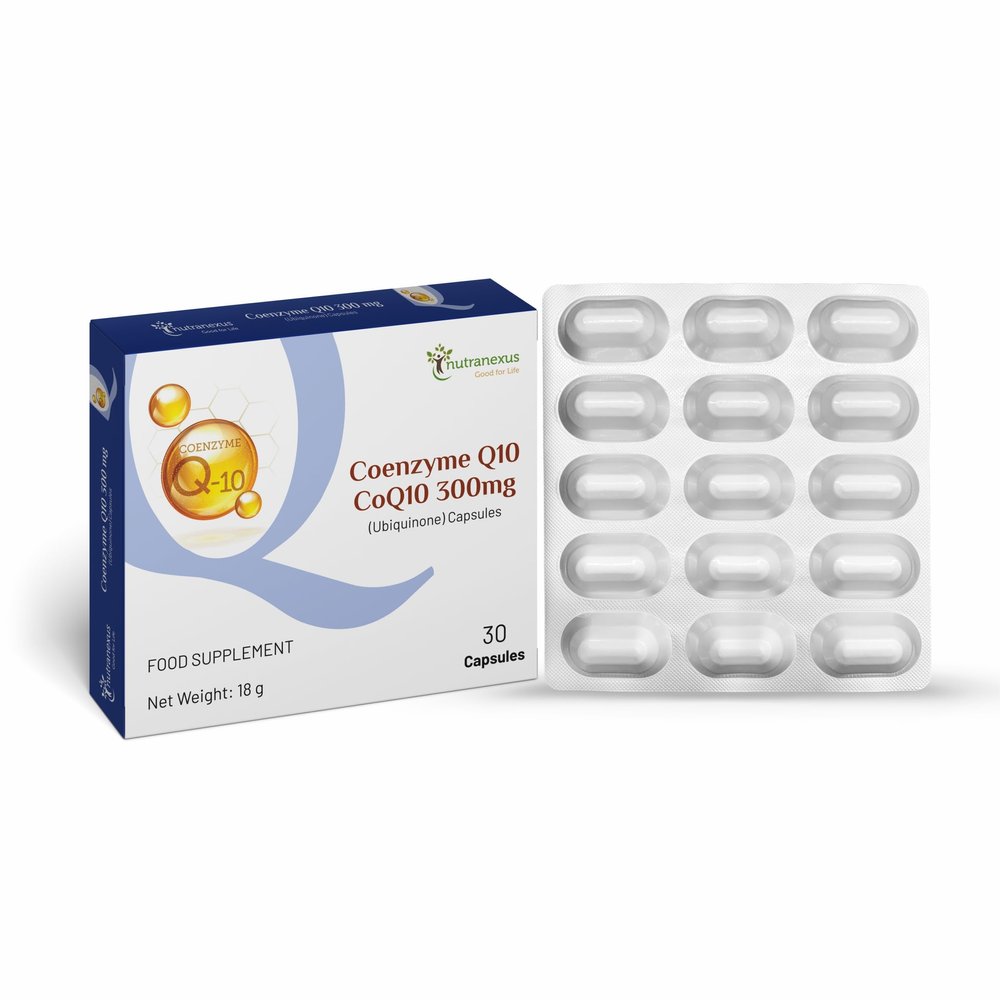 Nutranexus Co Enzyme - Q10 300mg Ubiquinone | Power Up Your Cellular Energy | Supports Hearth Health, Muscle Function & Boosts Energy Levels
