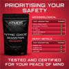 6,150mg Nitric Oxide Booster - 180 High Strength Tablets with L-Arginine, L-Citrulline, Beetroot, and Vitamin C - Blood Flow, Energy, Performance Supplement for Gym, Powerlifting, and Bodybuilding view 4