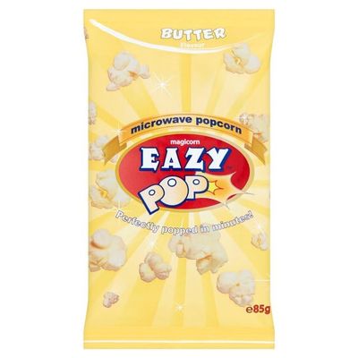 EAZYPOP Microwave Popcorn 85g (Butter Flavour, Pack of 5)