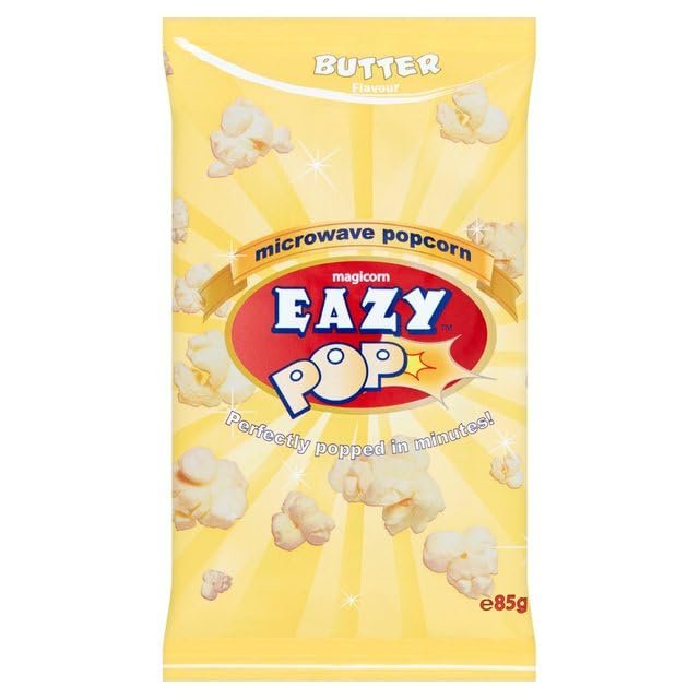 EAZYPOP Microwave Popcorn 85g (Butter Flavour, Pack of 5)