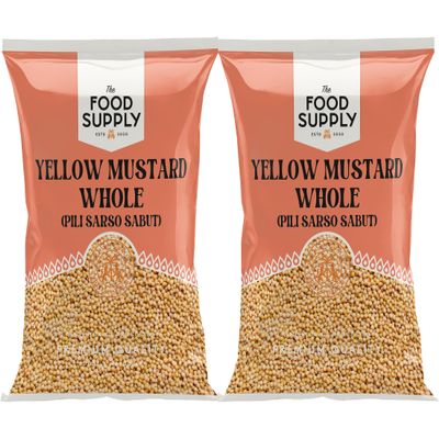 Yellow Mustard Whole 2x100g - Finest Premium Quality | 100% All Natural | No additives or preservatives