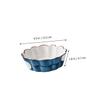 2pc Home Fruit Salad Bowl Ceramic Cutlery Dessert Bowl Breakfast Bowl (Color : B, Size : 12.5CM) view 4