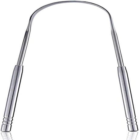 Tongue Scraper Stainless Steel,Tongue Cleaners Fresh Breath Restored Taste U Shape