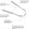 Tongue Scraper Stainless Steel,Tongue Cleaners Fresh Breath Restored Taste U Shape view 2