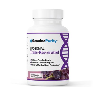 GenuinePurity - "TransResveratrol Liposomal 500mg | Potent Antioxidant, Activates Sirtuins | Pure Liposomal Tran