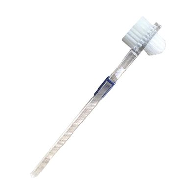 Mobestech Double-Sided Brush Firm Nylon Fibres Non-Slip Handle Plaque Remover Artificial Teeth Cleaner 2pcs