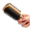 Men's Facial Beard Brush with Solid Wood Handle Multi Functional Double Sided Facial Hair Brush Comb Male Mustache Brush view 1