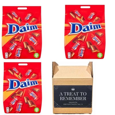 Daim Mini Chocolate Bag 200g - Pack of 3 | Irresistible Tasty and Twisty Treat Gift Hamper for Christmas, Birthday, Easter Celebrations