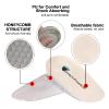 Correct-Position Heel Lift Inserts, Thick Heel Cushioning Height Increase Insoles Heel Cup Shoe Heel Inserts for Heel Spurs, Heel Pain Plantar Fasciitis Achilles Tendonitis (1" Height, Beige) view 4