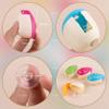 AUEAR, 12 Pack Portable Toothbrush Holder Cover Smile Face Cover With Suction Cup For Home Hotel view 2