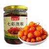 Laba Garlic, Sauce Soaked Garlic, Pickled Peppers, Spicy Papaya Shreds, Guangxi Specialty Kimchi, Farmhouse Vegetable Snacks, Chili Sauce, Seasoning, Side Dishes (Colorful Pickled Pepper 308g,1 can) view 1