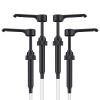 DuBom Syrup Pump 4PCS Long Mouth Jam Syrup Pressing Head Food Grade Syrup Pump Head for Coffee Flavoring Bottles Home Drinking Coffee Bar (black,4PCS) view 1