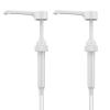 DuBom Syrup Pump 4PCS Long Mouth Jam Syrup Pressing Head Food Grade Syrup Pump Head for Coffee Flavoring Bottles Home Drinking Coffee Bar (white,2PCS) view 1