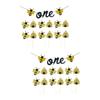 Ciieeo 26pcs Wasp Themed Cake Toppers Set Fruit Picks and Bunting for Dessert Table Decorations for Birthday Party Supplies and Cake Decorations view 1