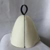 sauna hat Felt Head Protection Bath Anti Heat Shower Cap Saun Hat Saun Vaporarium Banya Hat (Color : White) view 3