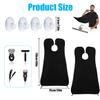 2 PCS Portable Beard Shaving Bib Apron with 2 Suction Cups Beard Hair Catcher Waterproof Non-Stick Grooming Cloth, for Beard Hair Catcher Shaving & Trimming view 2
