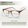 Dolarosey Vintage Reading Glasses_ 3 Pack Spring Hinge_ Ultra-Clear Vision_Matte Finish for a Smooth Feel and Classy Design (Blue Green Transparent, 1.75x) view 4