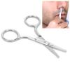 Facial Hair Scissors Small Scissors, Nose Hair Scissors Stainless Steel Rounded Tip Scissors for Eyebrows Nose Moustache Beard (MJ-WB090) view 4