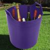 1 X Small/Large/Extra Large Flexi Tub Garden Home Flexible Colour Storage Container Bucket Plastic Flex Tub- MADE IN U.K. (Purple, Extra Large 75 Litre) view 3
