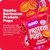 Novo Nutrition | Protein Pops | Healthy Savoury Snack with High Protein, Low Sugar and High Fibre | Pack of 6 x 45g (Barbeque) view 2