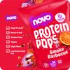 Novo Nutrition | Protein Pops | Healthy Savoury Snack with High Protein, Low Sugar and High Fibre | Pack of 6 x 45g (Barbeque) view 4