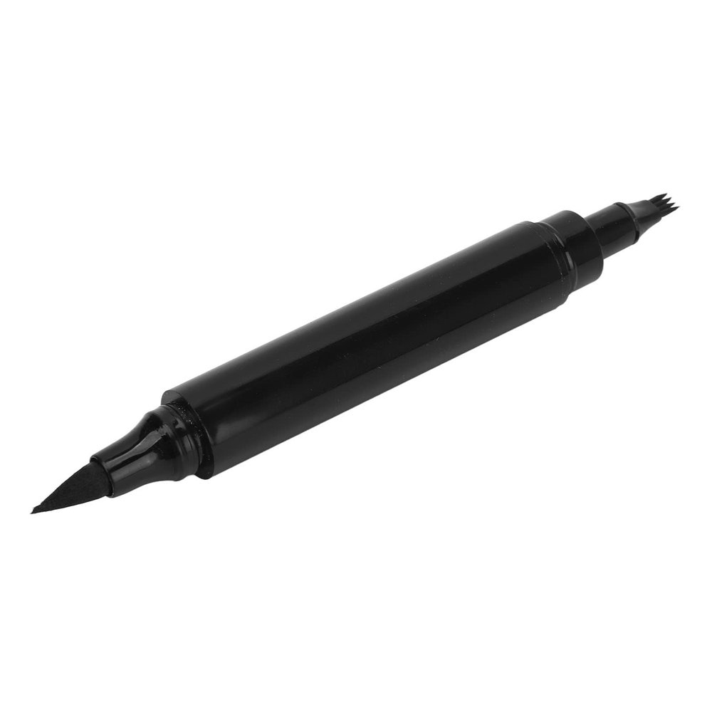 Barber Styling Pen, Coverage Double Headed Long Wearing Sweat Proof 4 Tip Fork Shape Repair Beard Pencil Filler for Male for Salon