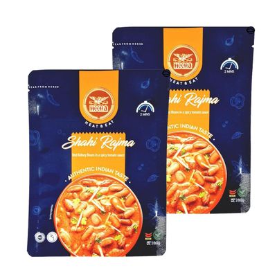 Heera Shahi Rajma Instant Ready Masala Red Kidney Beans In A Medium Spicy Tomato Sauce Just Heat And Eat With No Added Preservatives Suitable For Vegetarians Authentic Indian Taste 280G Pack Of 2
