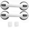 12 inch Suction Bathroom Grab Rails, Chetexus 2 Pack Grab Bars for Shower, Bathroom, Bathtubs, Bath Safety Grab Bar with Strong Hold Suction Cup for Elderly, Handicap, Seniors (Grey) view 1