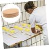 IMIKEYA 500pcs Round Baking Paper Circles Non-Stick Double Side Paper for Cakes Burgers Baking Greaseproof Pads for Home Parties Easy Cleanup view 3