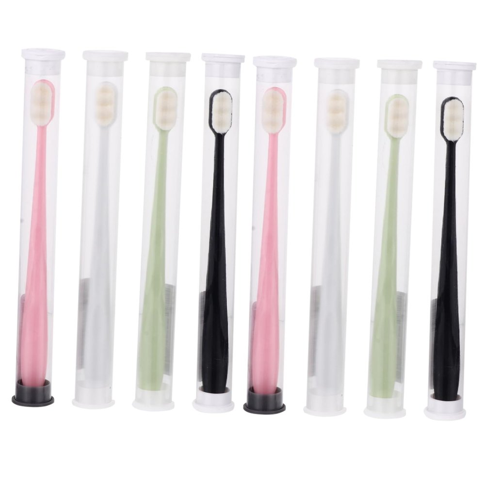 minkissy Toothbrush Soft Bristle Ultra-fine Manual Toothbrushes 16pcs for Sensitive Teeth Gum Care Pregnant Women Postpartum Children Oral Care Supplies Travel Tooth Brush Bulk Random Color