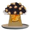 Chocolate Ferrero Lindor flower Hamper Gift Box Bouquet Birthday Anniversary Wedding Blue Black Red Green Purple Pink White Caramel Milk Dark Hazlenut Nuts Black (Small) view 1