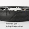 12inch Wheelchair Accessory Aluminium Rear Wheels (2), Pneumatic Tyre Castors Replacement Parts for Electric Wheelchairs, Bearing 17mm(11/16") view 3