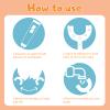 6 Pack Kids U-Shaped Toothbrush, Food Grade Soft Silicone Brush Head Toddler Toothbrush, 360 Whole Mouth Manual Training Tooth Brush for Toddlers and Children 2-6 Years Old view 3