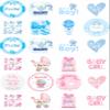 24 PRECUT Edible Baby Shower Boy Girl Cupcake Fairy Cake Wafer Decoration Toppers (Half & half) view 2