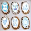 24 PRECUT Edible Baby Shower Boy Girl Cupcake Fairy Cake Wafer Decoration Toppers (Half & half) view 3