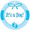 24 PRECUT Edible Baby Shower Boy Girl Cupcake Fairy Cake Wafer Decoration Toppers (Boy) view 4