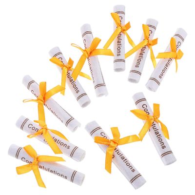 OKUMEYR 50pcs Mini Graduation Bear Doll Non-woven Decor for Graduation Party Decorations Cute Figurine Accessories Random Colors